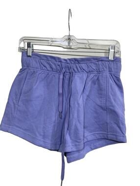 Ododos Sweat Shorts Womens XS Purple High Waisted Drawstring French TerryPockets
